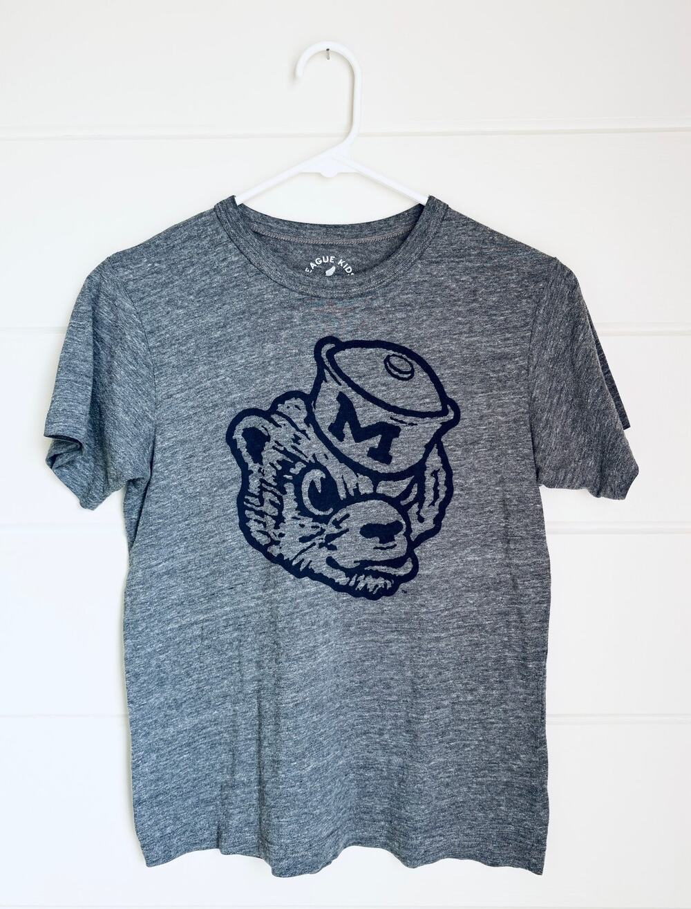 Youth University of Michigan Wolverbear Mascot Tee (League Kids), Size L 10-12